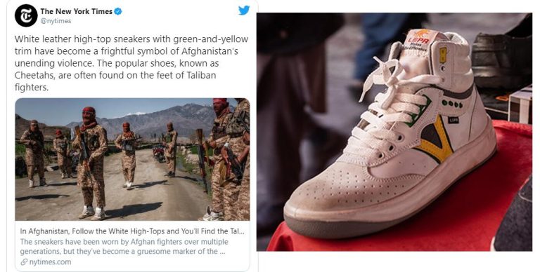 What are the Taliban high top sneakers?