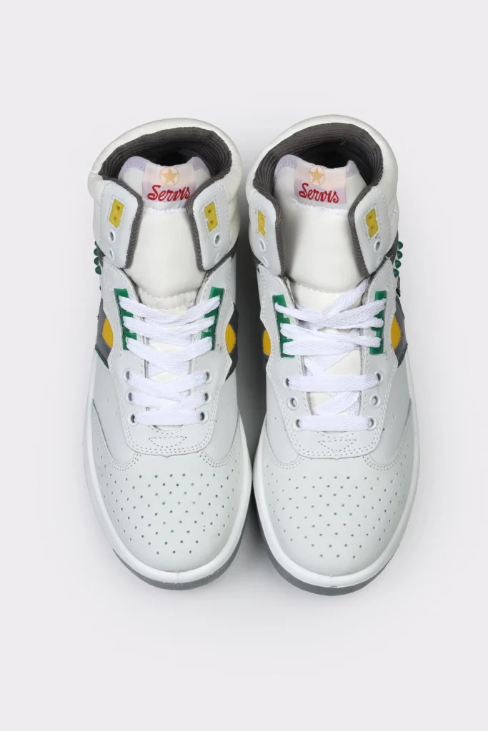 textured sole pattern of servicE heetahs sneaker for stability
