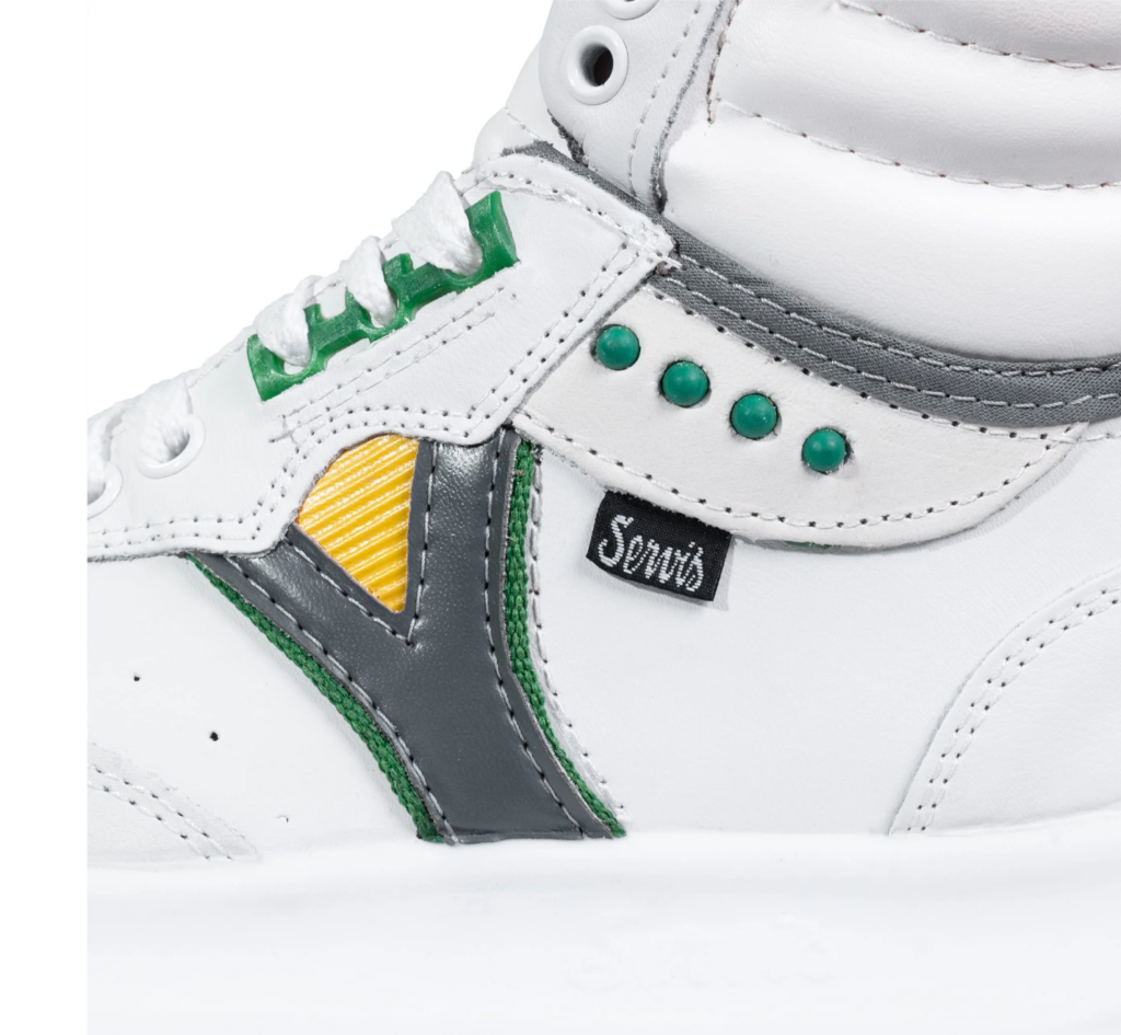 close up of cheetah sneaker outsole showing grip pattern