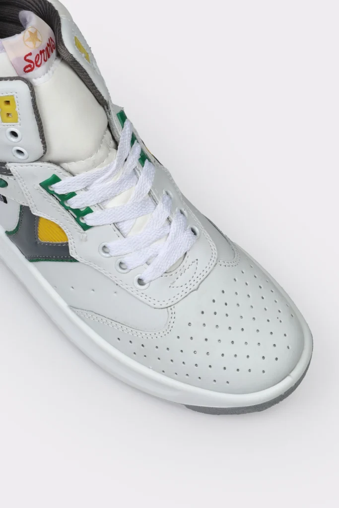material quality and stitching details of servis shoes