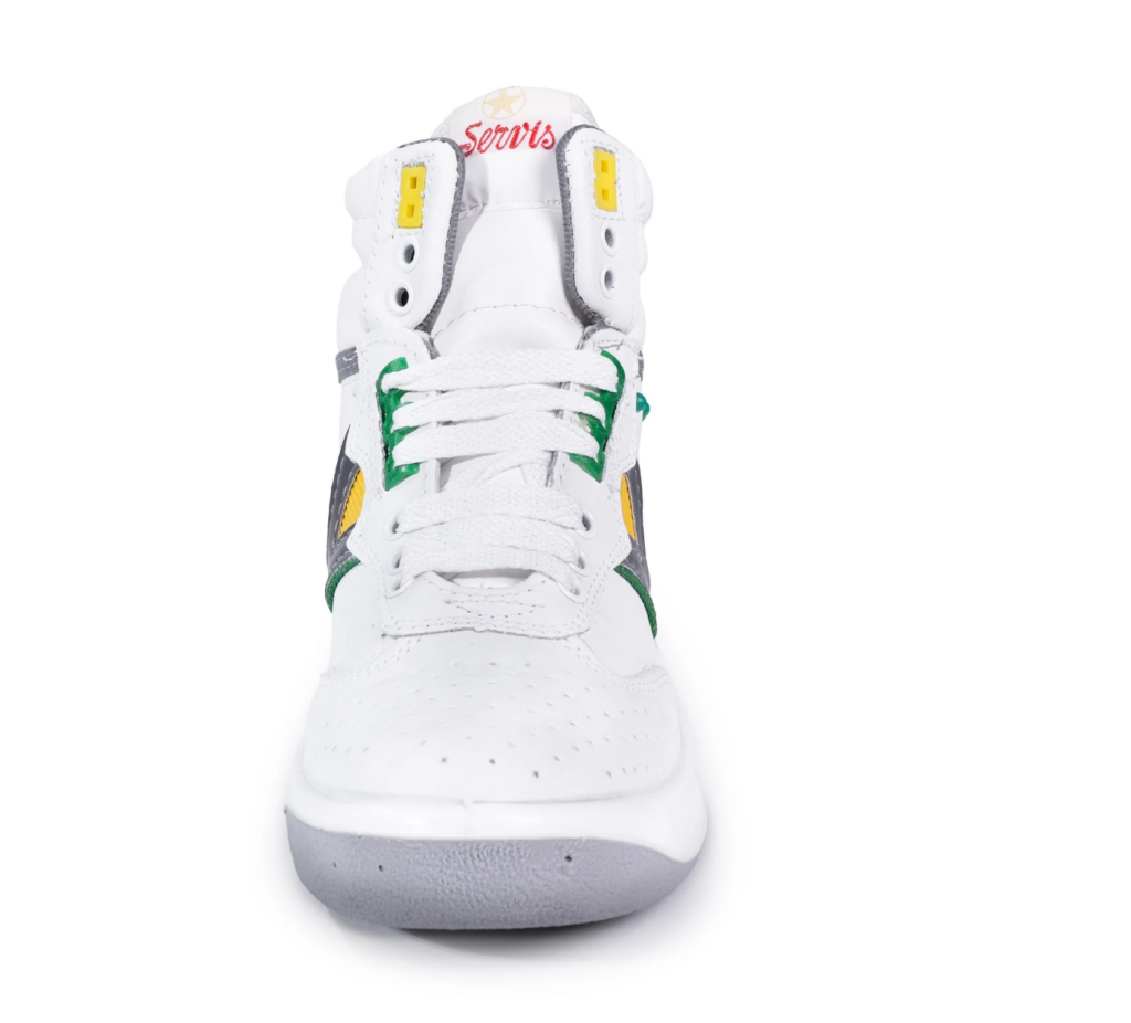 top view of cheetahs 28 sneakers showing breathable upper